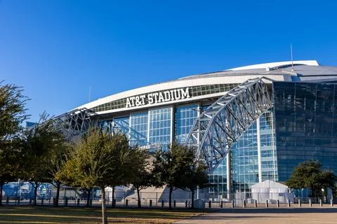 AT&amp;T Stadium, completed in 2009, is home to the NFL Dallas Cowboys Football.. Stock Photos