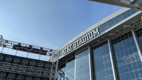 AT&amp;T Stadium on Game Day Stock Footage 225348439