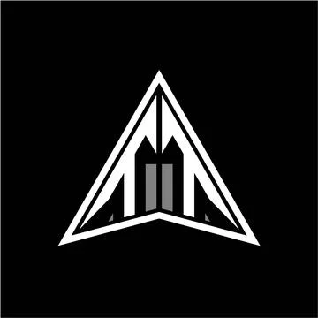 T T initials in the form of a modern minimalist arrow. perfect for letters, g Stock Illustration