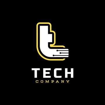 T Tech Logo Stock Illustration
