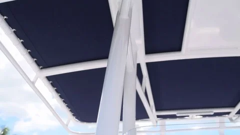 T-top on a RIB Stock Footage 74181570