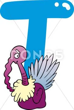 T for turkey Stock Illustration