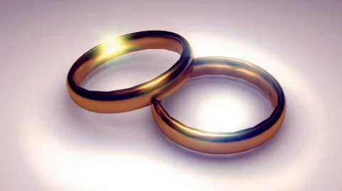 T179 rings wedding wed loop looping cg cgi 3d Stock Footage 683693