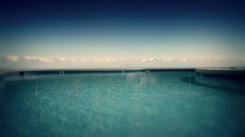 T184 swimming pool swim Stock Footage