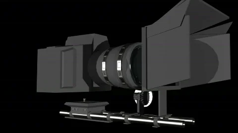 T196 DSLR vDSLR HDSLR rig setup PNG loop looping Stock Footage