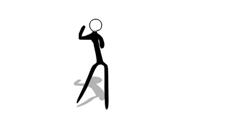 t311 stickman stick figure dance dancing... | Stock Video | Pond5