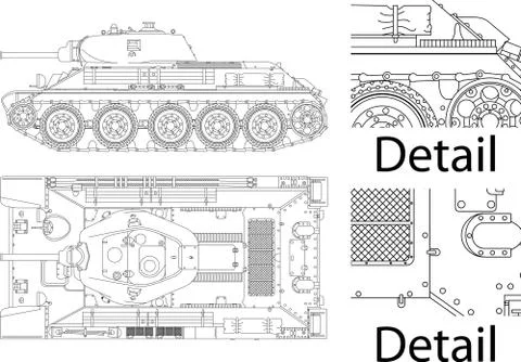 T34 Stock Illustration