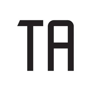 Ta initial letter vector logo icon Stock Illustration
