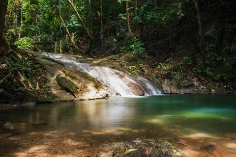 Ta Malacca Waterfall Stock Photos