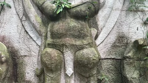 Ta Prasith Stone Carving at Koh Rong Samloem in Sihanoukville Cambodia Stock Footage 337090480