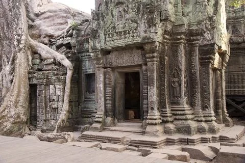 Ta Prohm temple Stock Photos