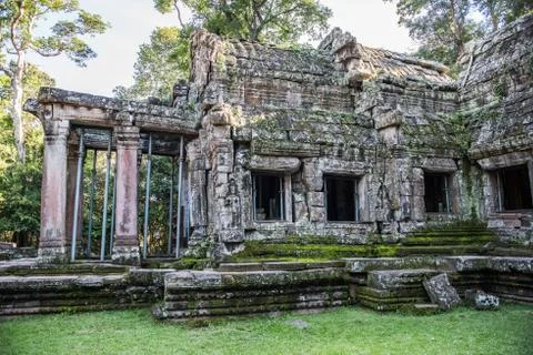 Ta Prohm Temple Structure Stock Photos
