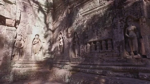 Ta Som Temple Courtyard Stock Footage 73243964