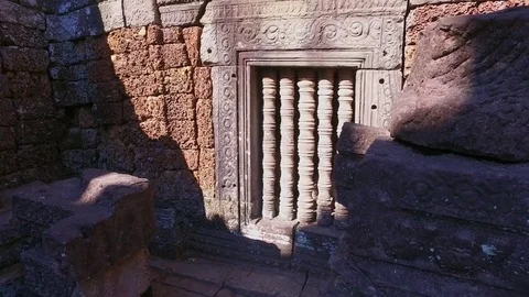 Ta Som Temple Courtyard Stock Footage 73244682