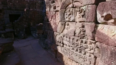 Ta Som Temple Courtyard Stock Footage 73244783