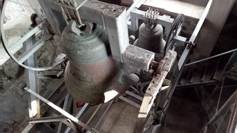 Taal Basilica Bell Tower Stock Footage 142300401