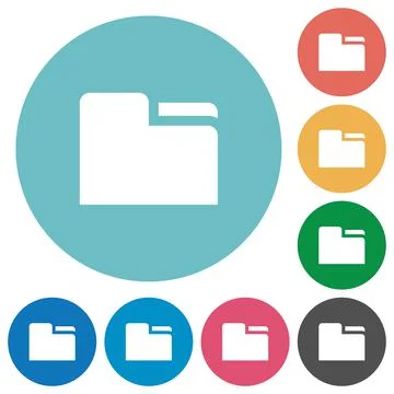 Tab folder flat icons Illustrazione stock