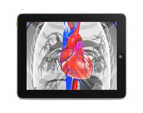 Tab with heart Stock Illustration