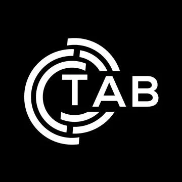 TAB letter logo design. TAB monogram initials letter logo concept. TAB letter Иллюстрация