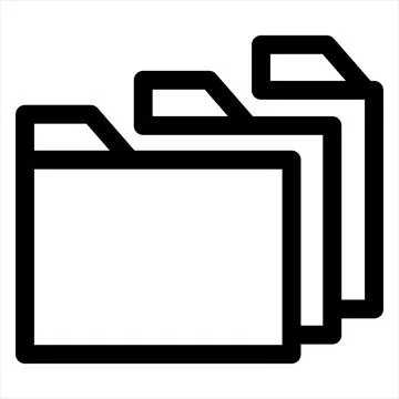 Tab line icon vector illustration isolated on white background Stock Illustration