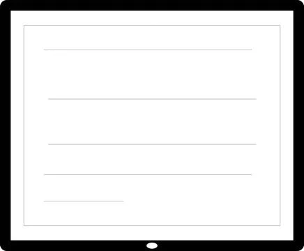 Tab or tablet concept vector - Art &amp; Illustration Illustrazione stock