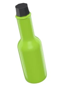 Tabasco hot chilli sauce bottle for mexican cuisine on white background Stock Illustration
