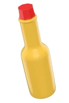 Tabasco hot chilli sauce bottle for mexican cuisine on white background Stock Illustration