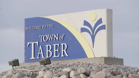Taber Alberta sign Stock Footage 285567826