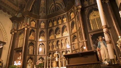 Tabernacle and Altar Dolly Stock Footage 92368733