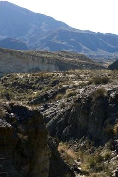 Tabernas Desert in Spain Stock Photos