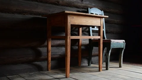 Table and chair Stock Footage 110842765