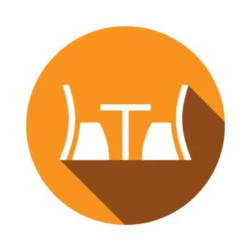 Table and chairs Stock Illustration