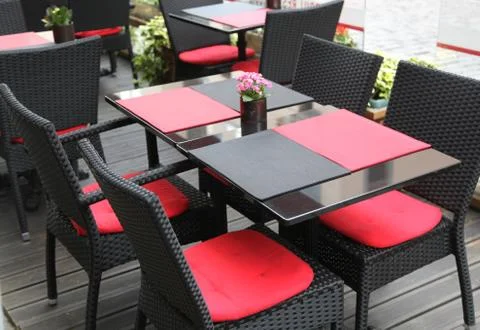 Table and chairs Stock Photos