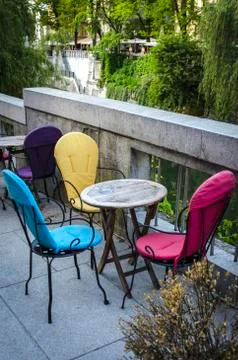 Table and chairs Stock Photos