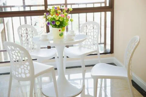 Table and chairs Stock Photos