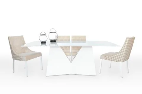 Table and chairs Foto stock