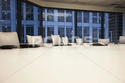 Table And Chairs In Urban Conference Room