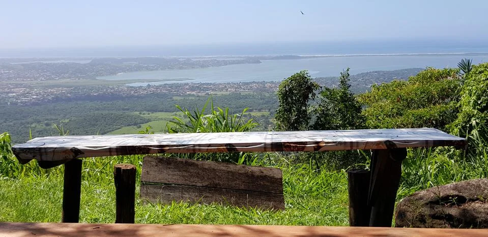 The table and the view Stock Photos