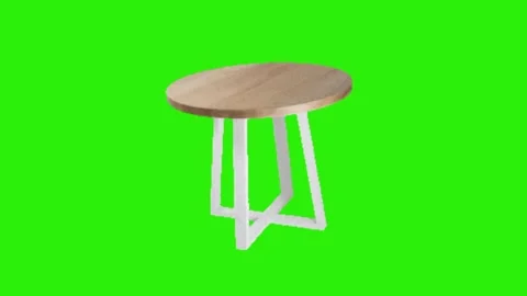 Table animation on green background 動画素材 330038004