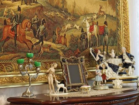 Table antiquary. Stock Photos