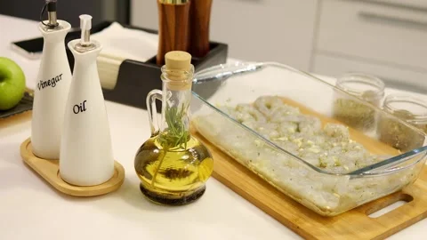 On the table an array of aromatic spices awaits ready to elevate flavors of Stock Footage 270442913