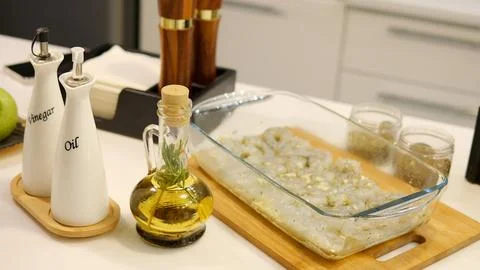 On the table an array of aromatic spices awaits ready to elevate flavors of Stock Photos