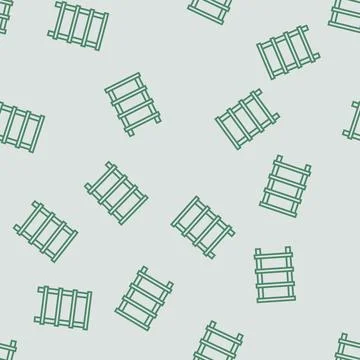 Table bathroom interior line seamless pattern Stock Illustration