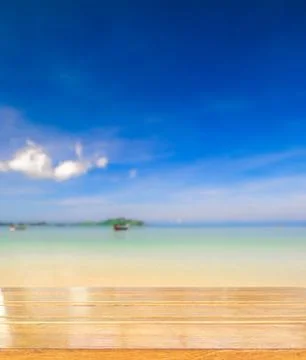Table on beach Stock Photos