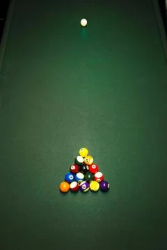 Table for billiards Stock Photos