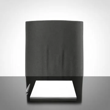 Table with blank sheet and pen Illustrazione stock