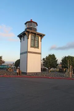 Table bluff lighthouse in eureka, california Stock Photos