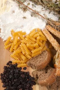 Table with breakfast decoration Stock Photos