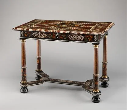 Table ca. 1660 Attributed to Pierre Gole When it was sold from Mentmore Tow.. Stock Photos