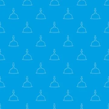 Table call pattern seamless blue Stock Illustration